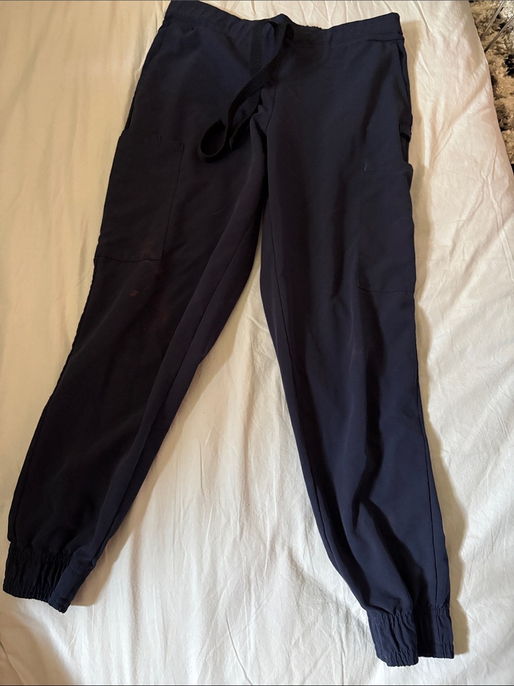 Navy Drawstring Jogger Pants